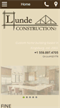 Mobile Screenshot of lundeconstructioninc.com